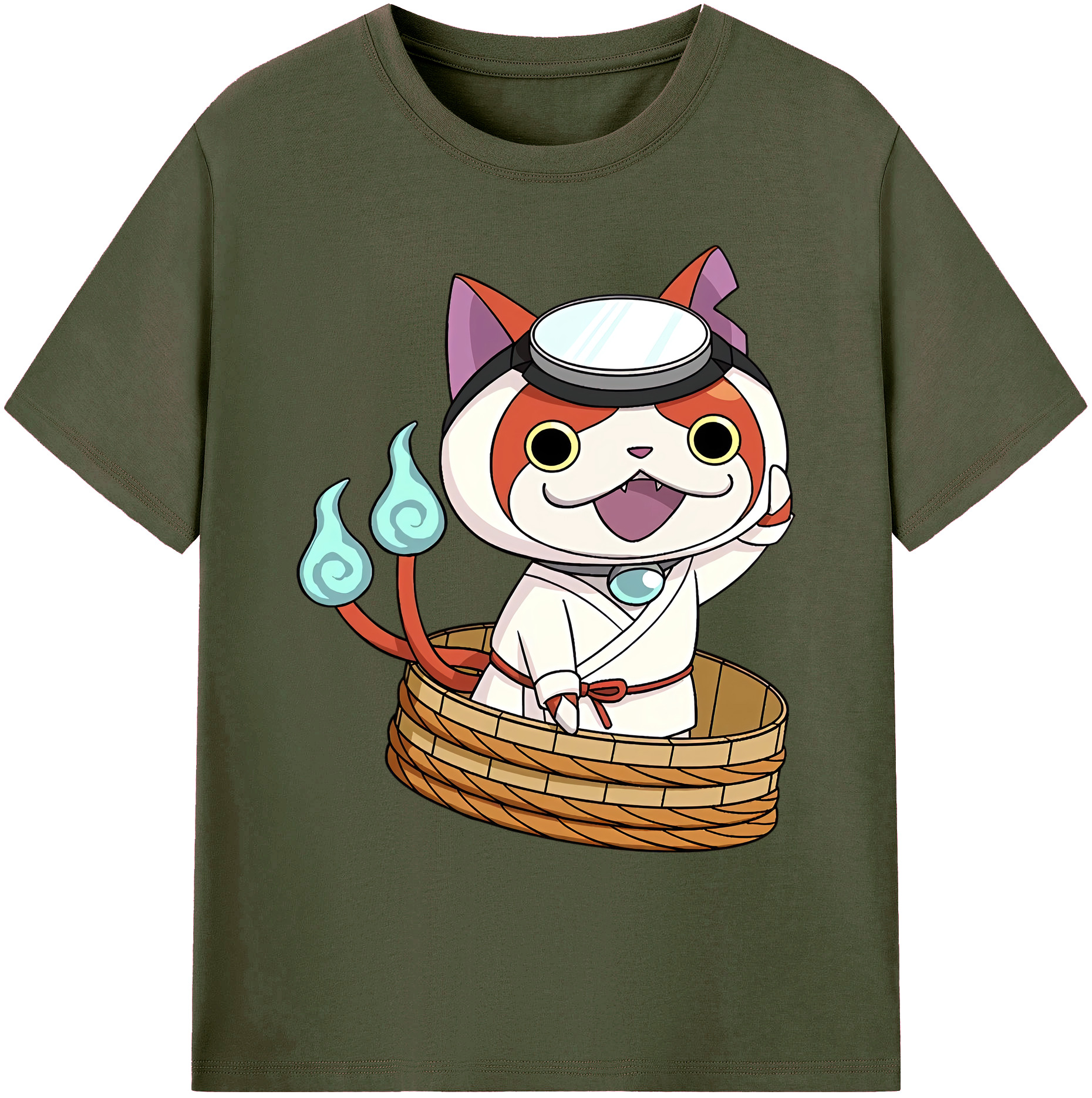（画像用） 妖怪ウォッチ Yo-kai Watch 綿100％ メンズ半袖Tシャツ｜肌触りやわらか＆通気性